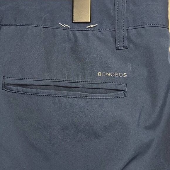 Bonobos Golf Pants Mens 32x34 Blue Highland Tailored Performance Stretch Preppy - Picture 3 of 8